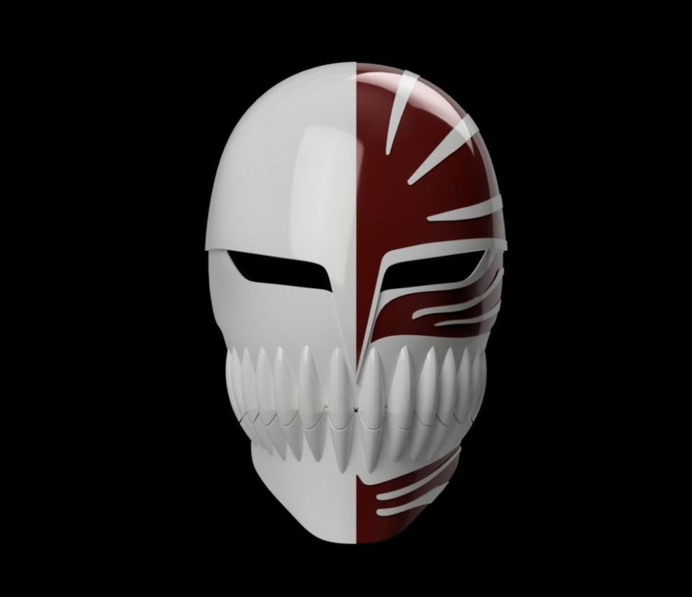 Ichigo Hollow Visored Mask Split Jaw Bleach 3D print 3D model 3D