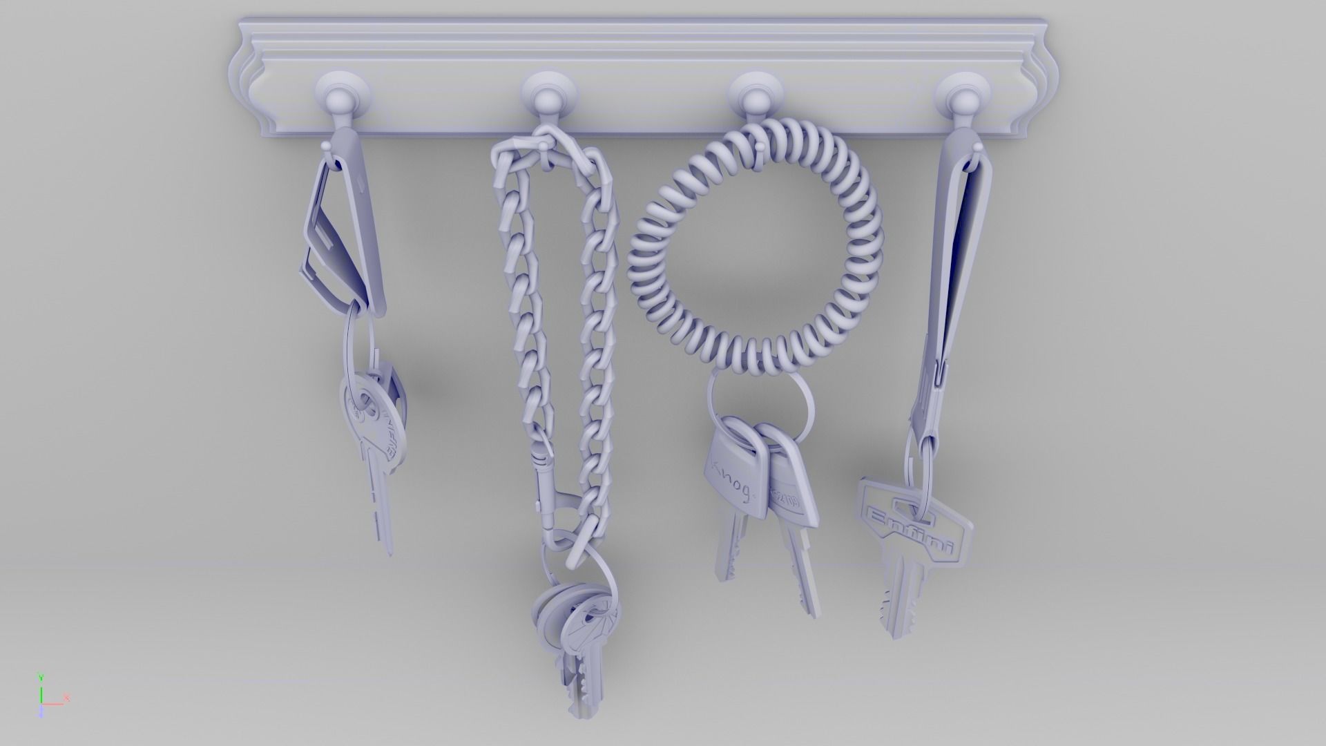 Free KeyChain free 3D model | CGTrader