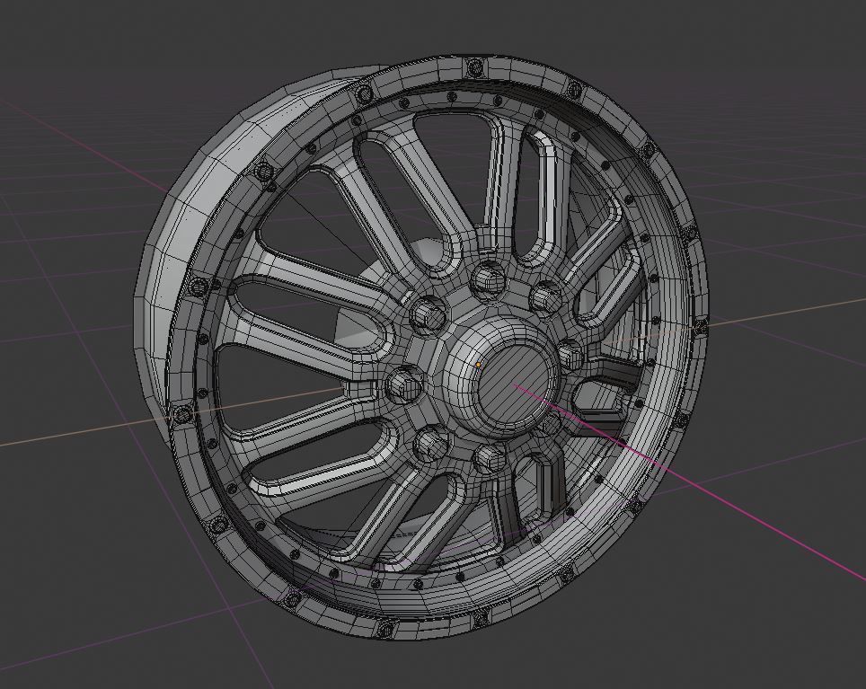 DUALLY RIM SET 3D model | CGTrader