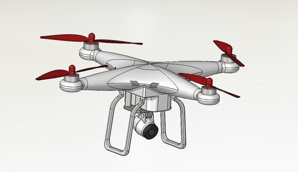 3D model Phantom model drone VR / AR / lowpoly CGTrader