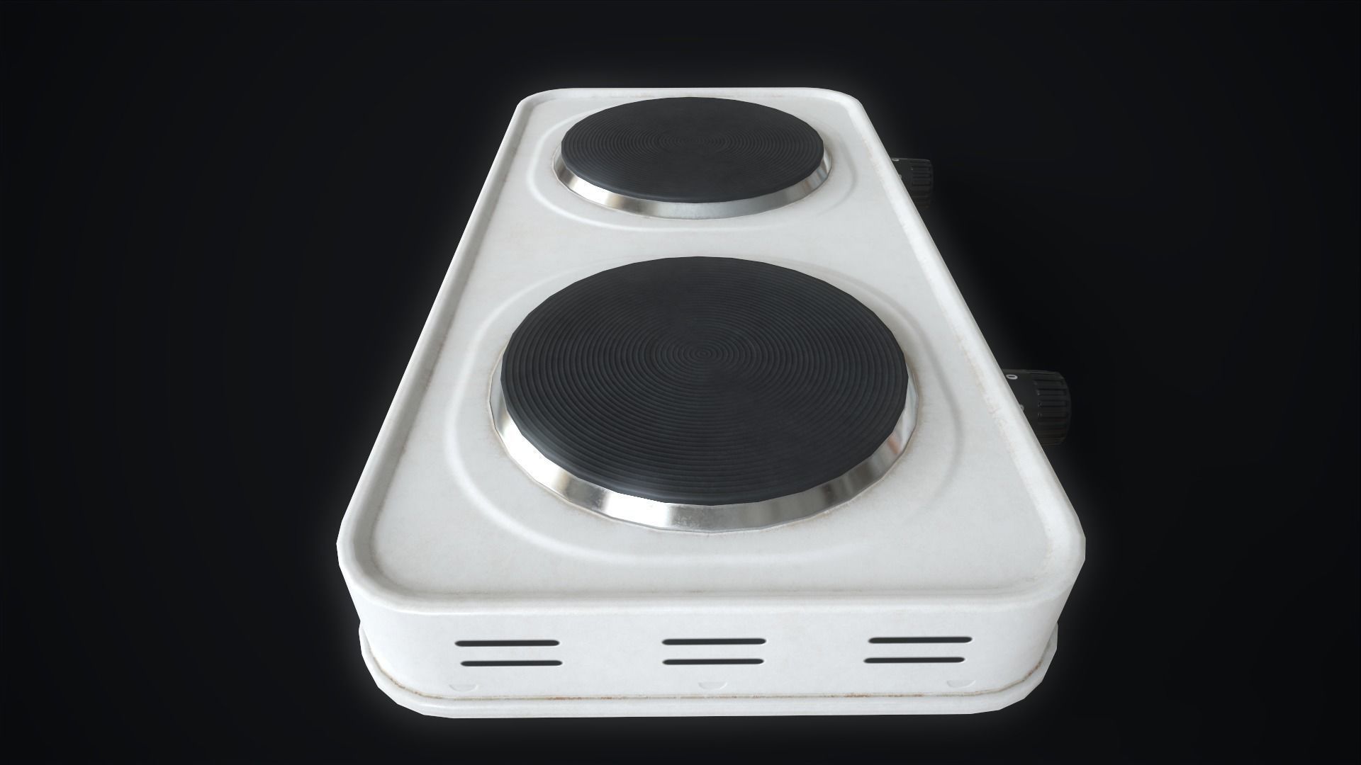 3D model Tabletop electric stove VR / AR / lowpoly CGTrader