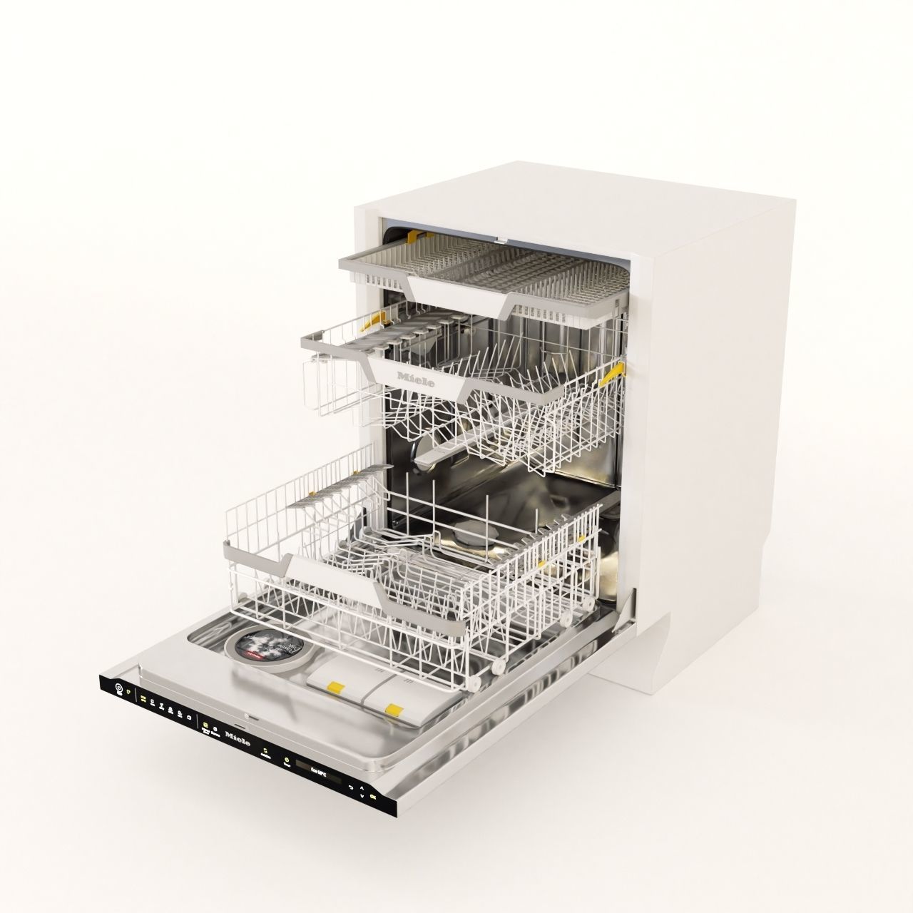 Miele AutoDos G7566 Smart Dishwasher 3D model animated CGTrader
