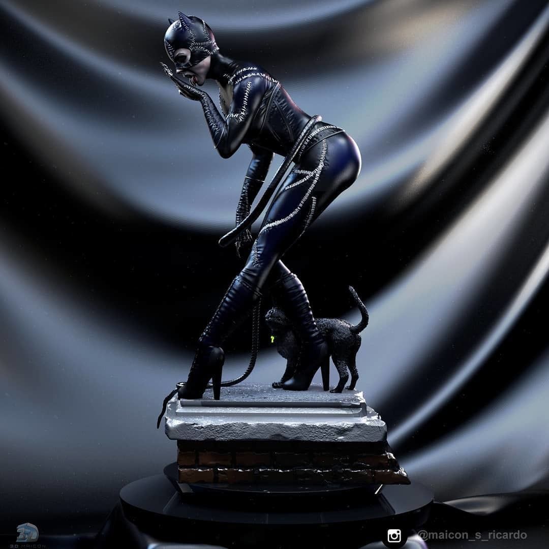 Catwoman 3D model 3D printable | CGTrader
