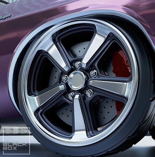 5SPK Muscle Wheel Set front and rear for miniatures 3D model 3D ...