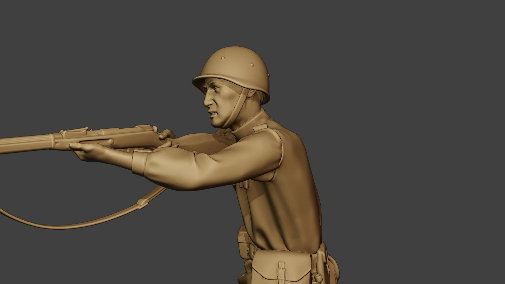Russian soldier ww2 Shoot Stand2 R1 3D model 3D printable | CGTrader
