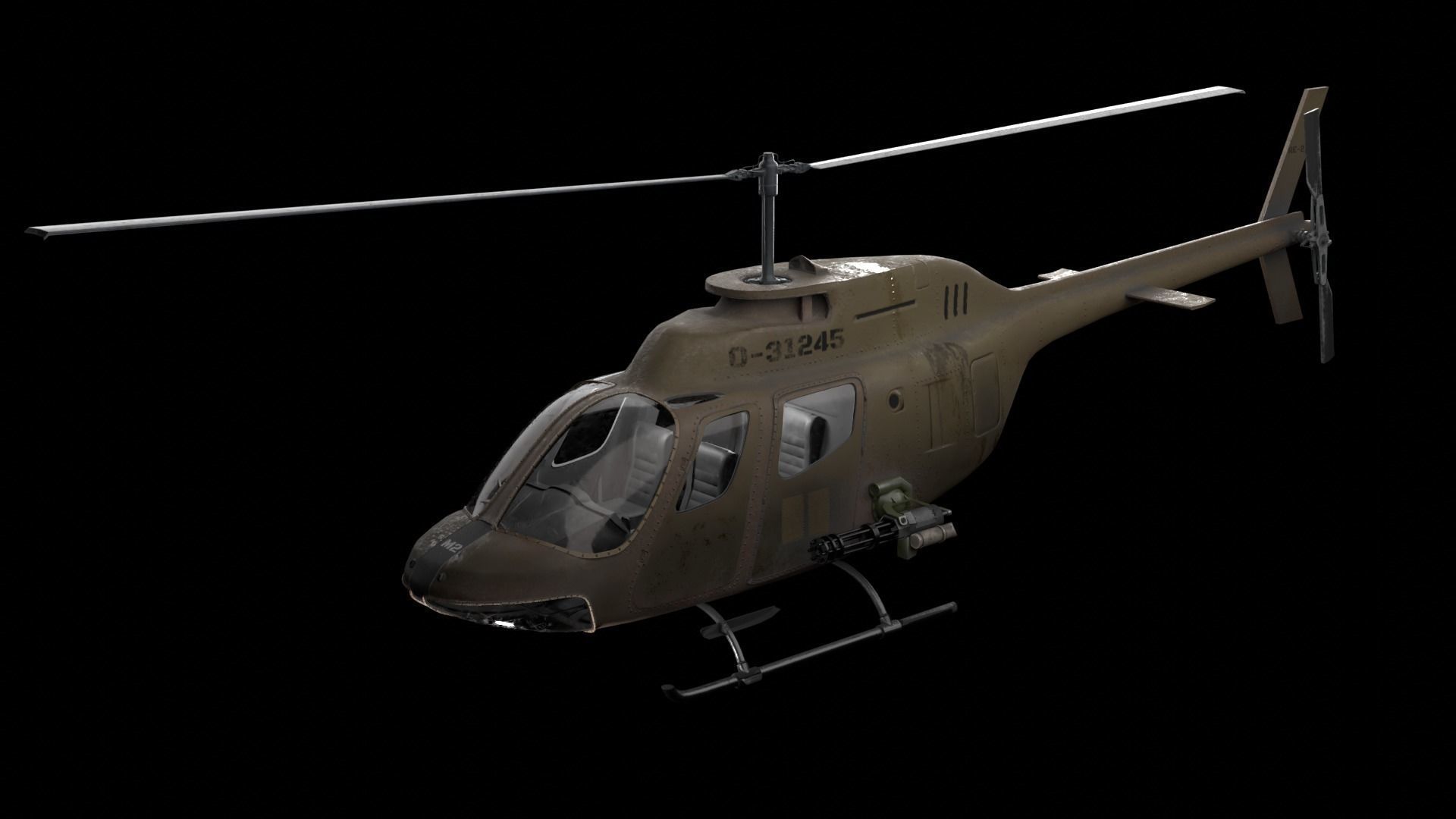 3D model AW119 Koala military helicopter VR / AR / lowpoly CGTrader
