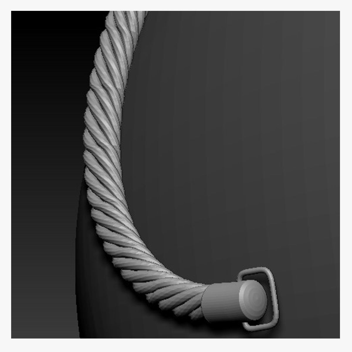 3D model brush rope zbrush VR / AR / lowpoly CGTrader