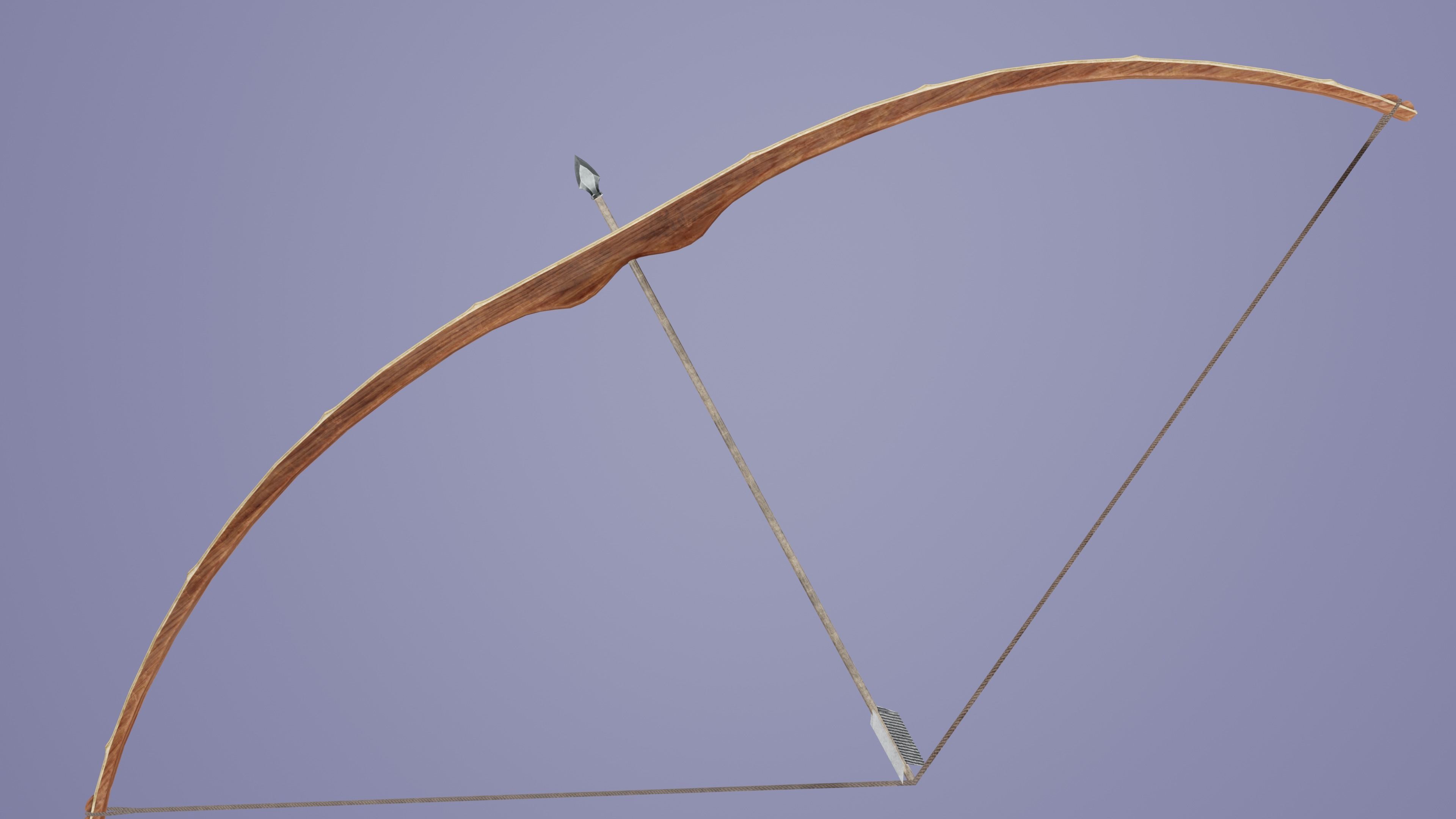 3D model Bow with bamboo backing VR / AR / lowpoly CGTrader