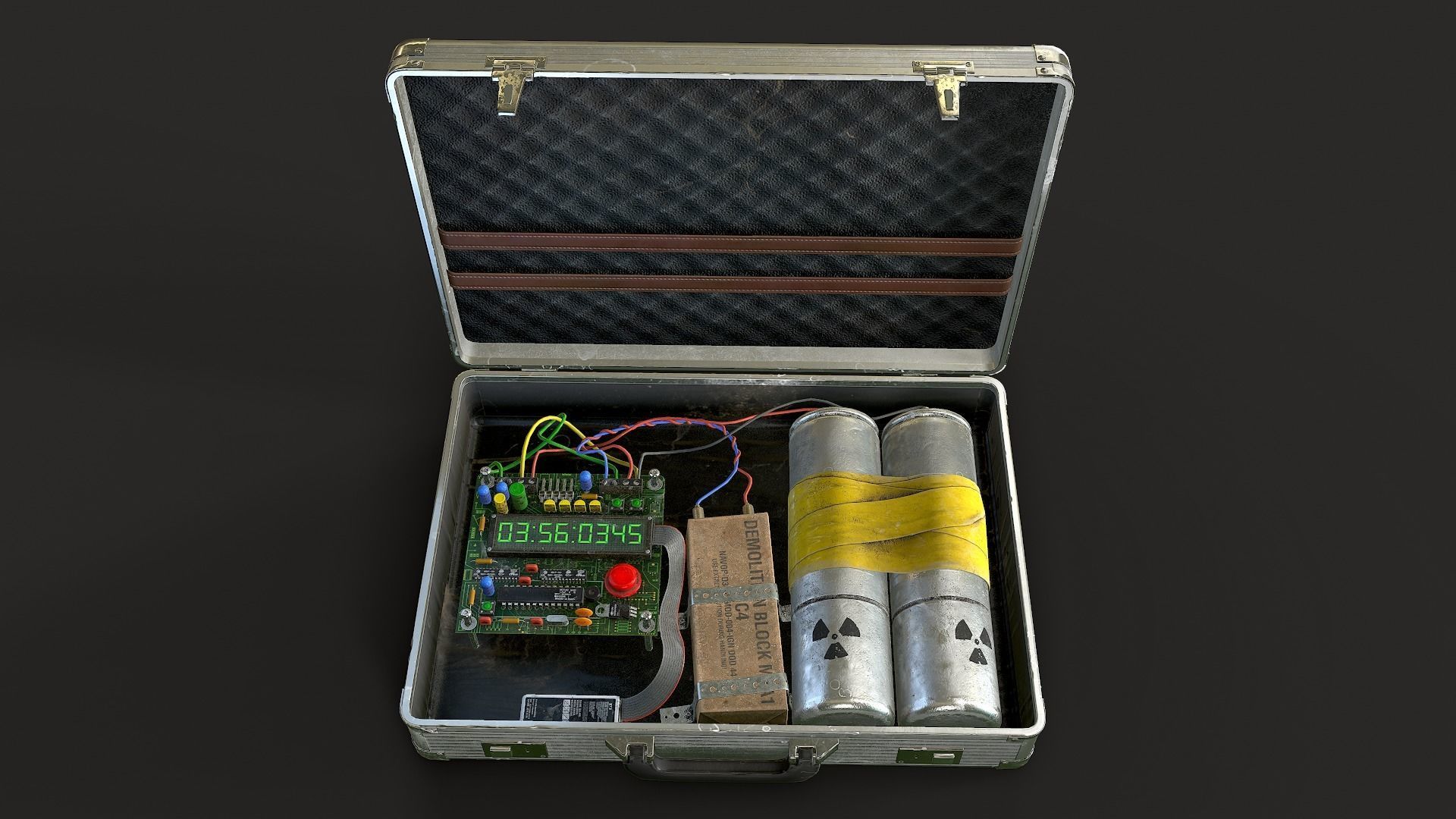 3D model Bomb Suitcase VR / AR / lowpoly CGTrader