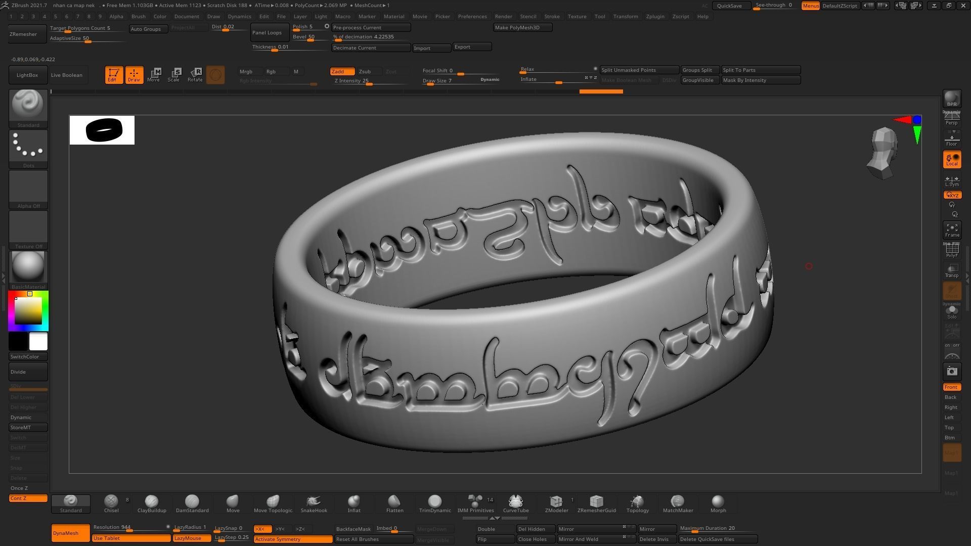 LORD OF THE RING 3D model 3D printable | CGTrader