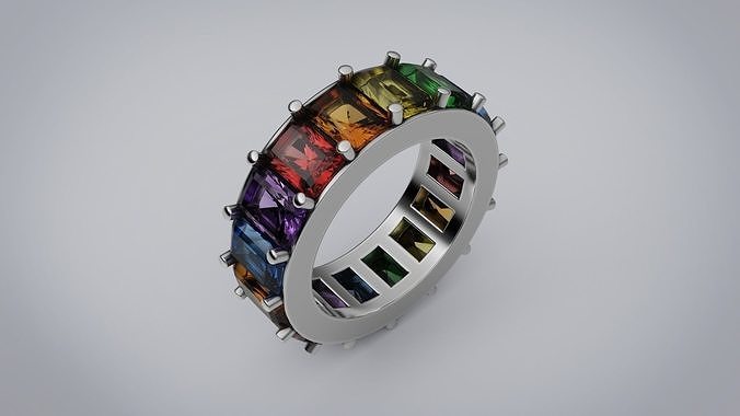 Ring Rainbow 3D model 3D printable | CGTrader