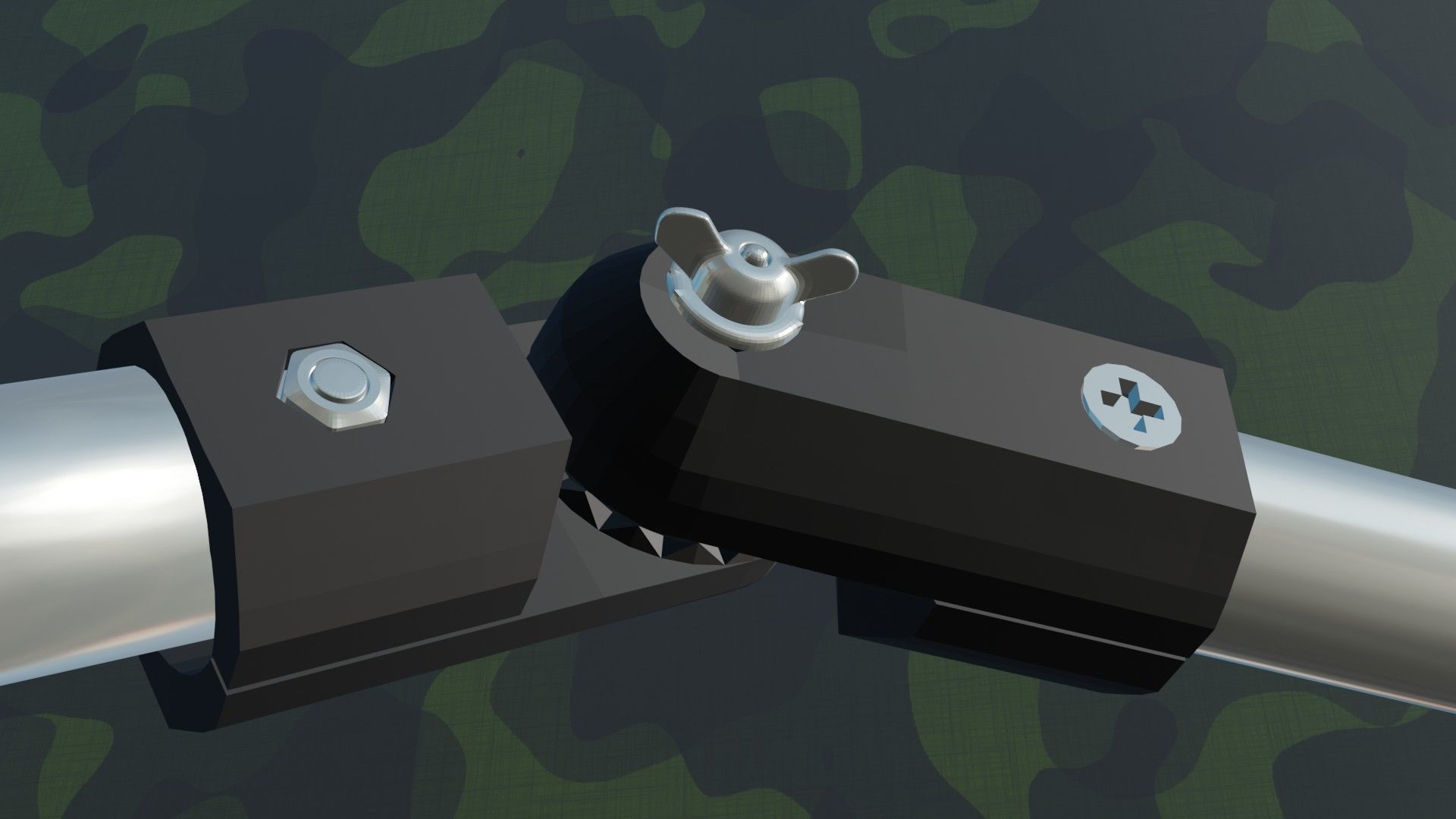 Gunstock for oculus quest 2 and rift s controllers 3D model 3D