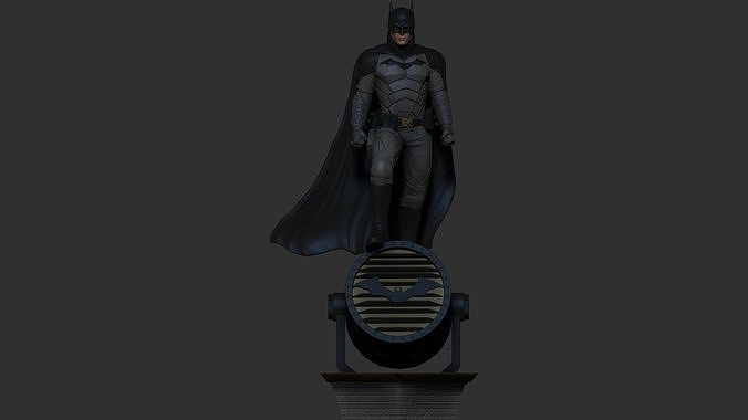 The Batman 2022 on batsignal 3D model 3D printable | CGTrader