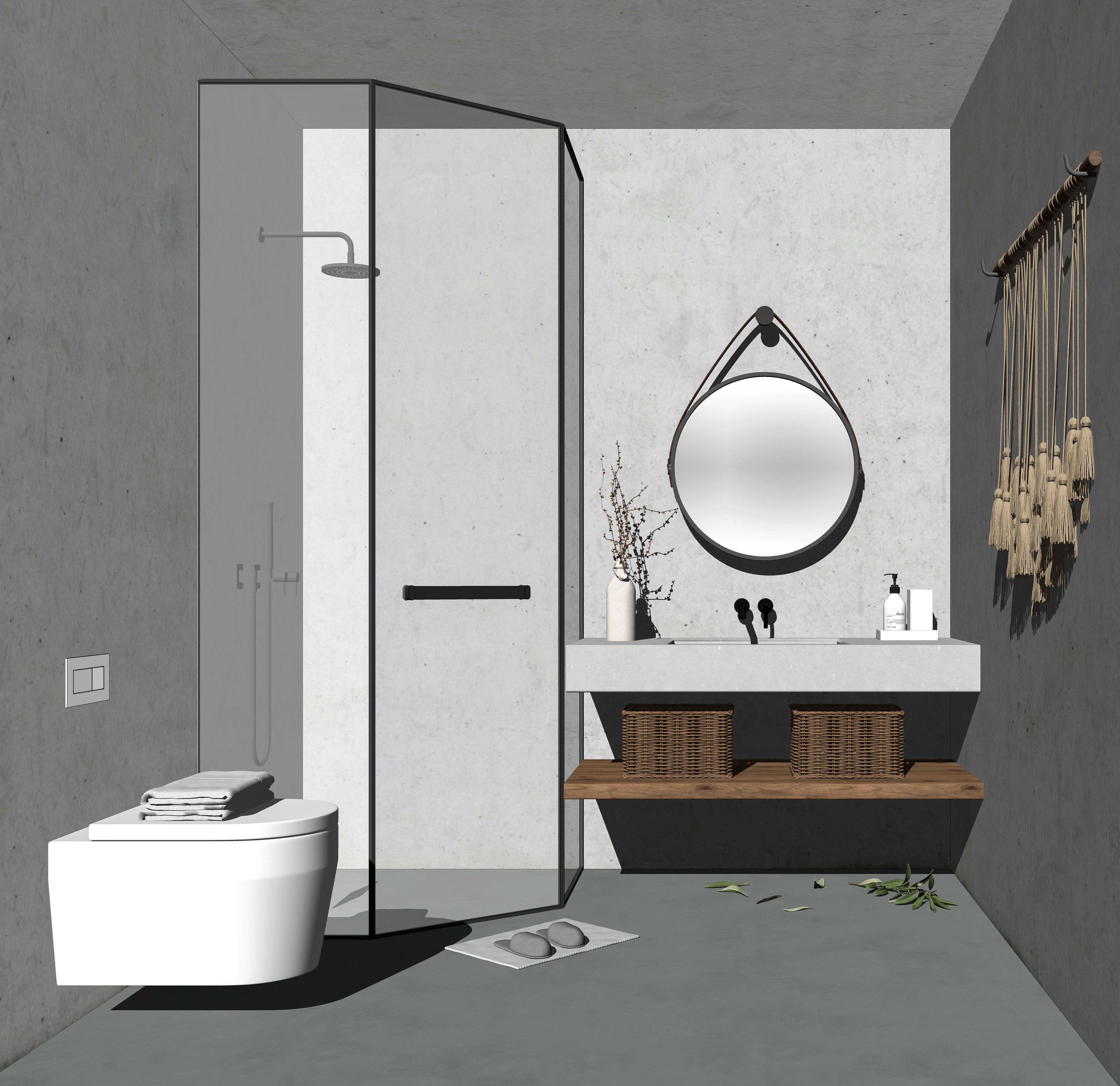 23 Sets Of Bathroom sketchup Model INTERIOR DESIGN 3D model | CGTrader