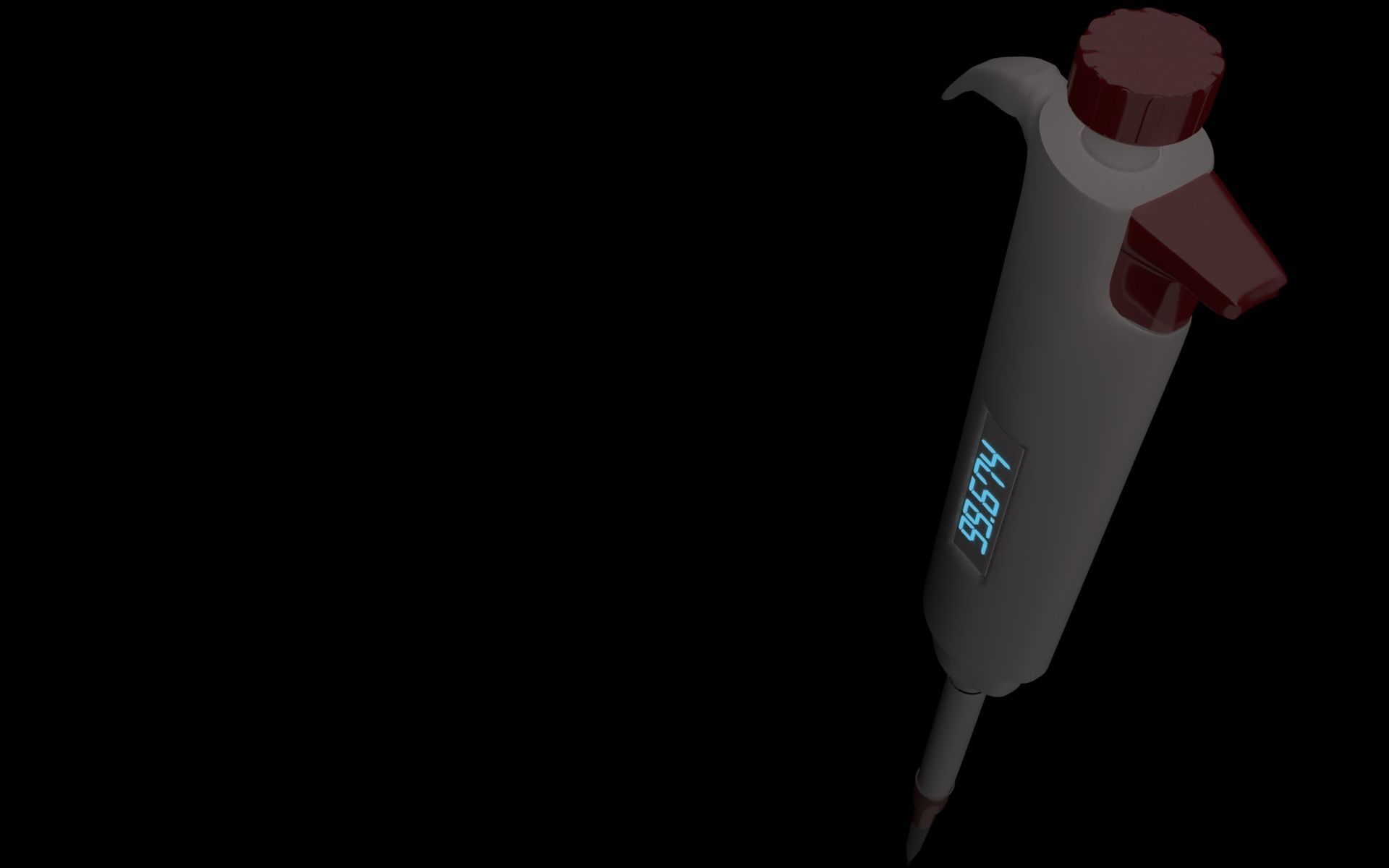 Micropipette medical thermometer 3D model 3D printable | CGTrader