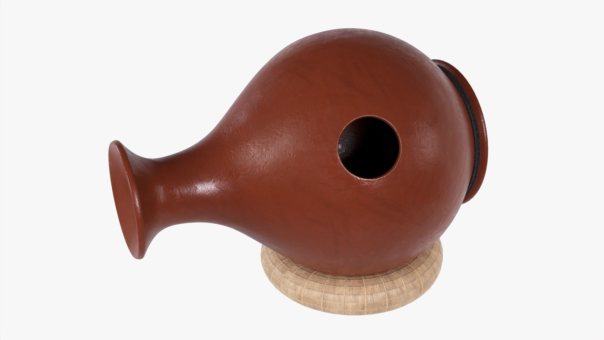 Urdu clay drum 3D model CGTrader