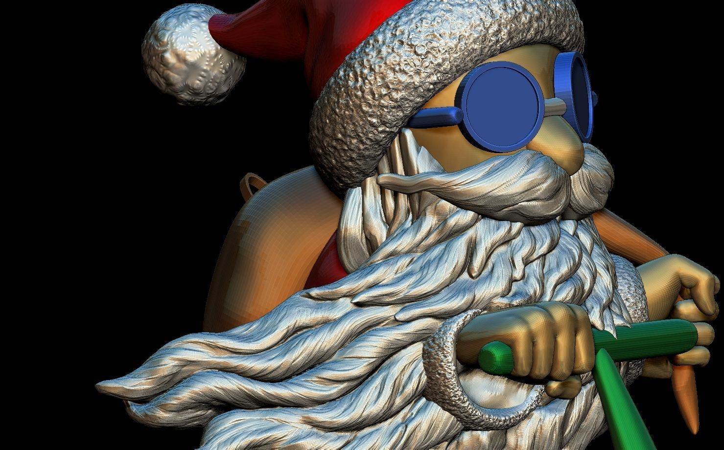 Santa Claus 3D model 3D printable | CGTrader