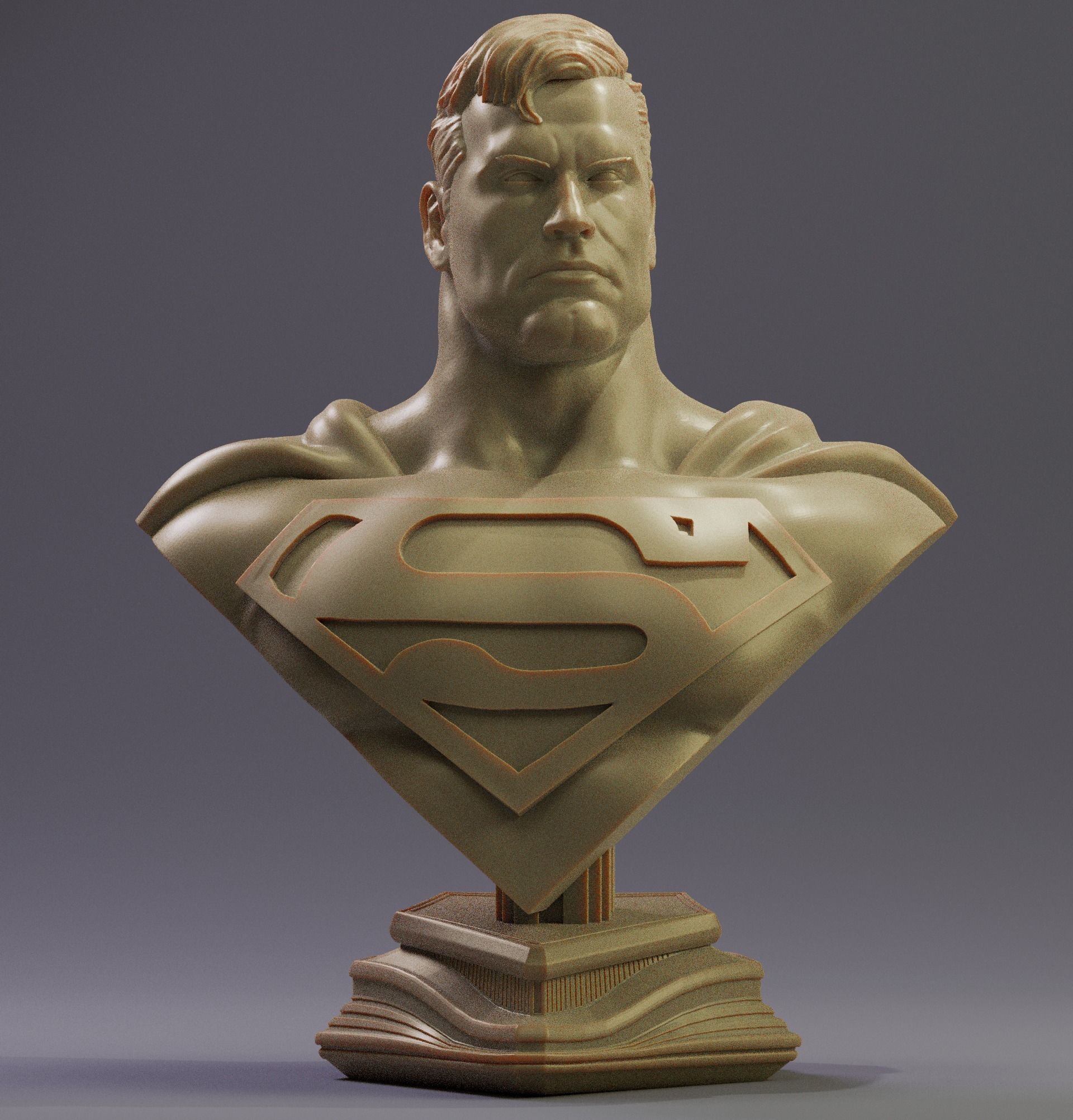 Superman - Bust free 3D model 3D printable | CGTrader