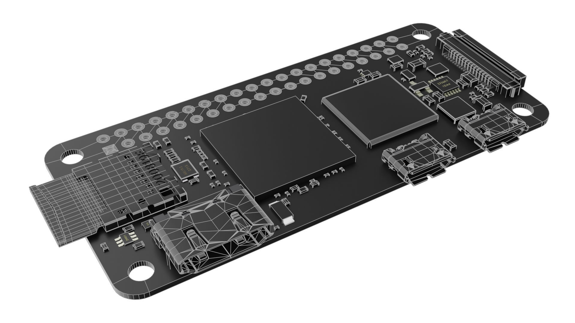 3D model Raspberry pi zero w two VR / AR / lowpoly CGTrader