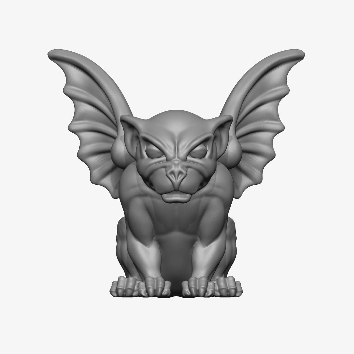 Gargoyle Statue 3D model 3D printable CGTrader