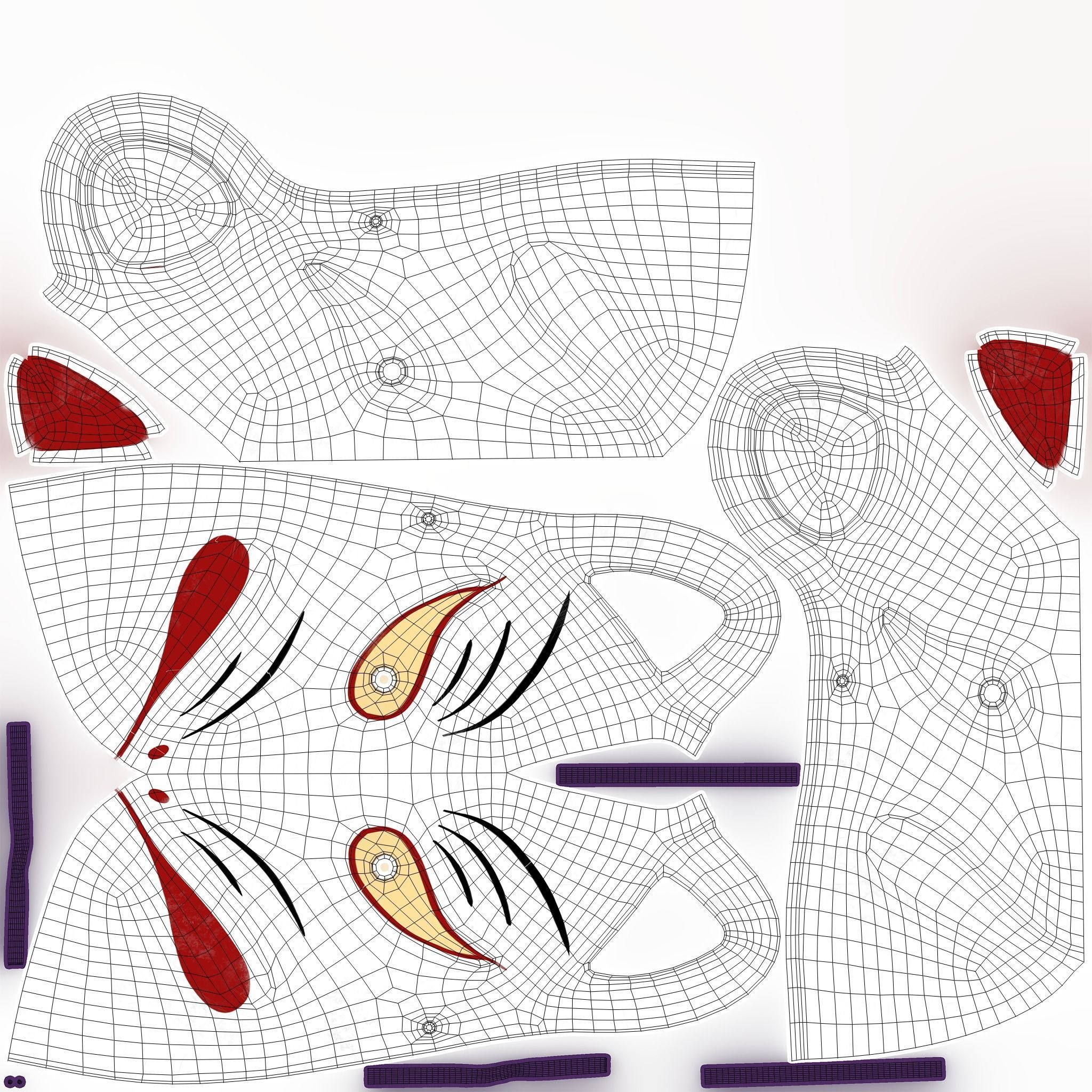 Japanese Noh mask collection | CGTrader