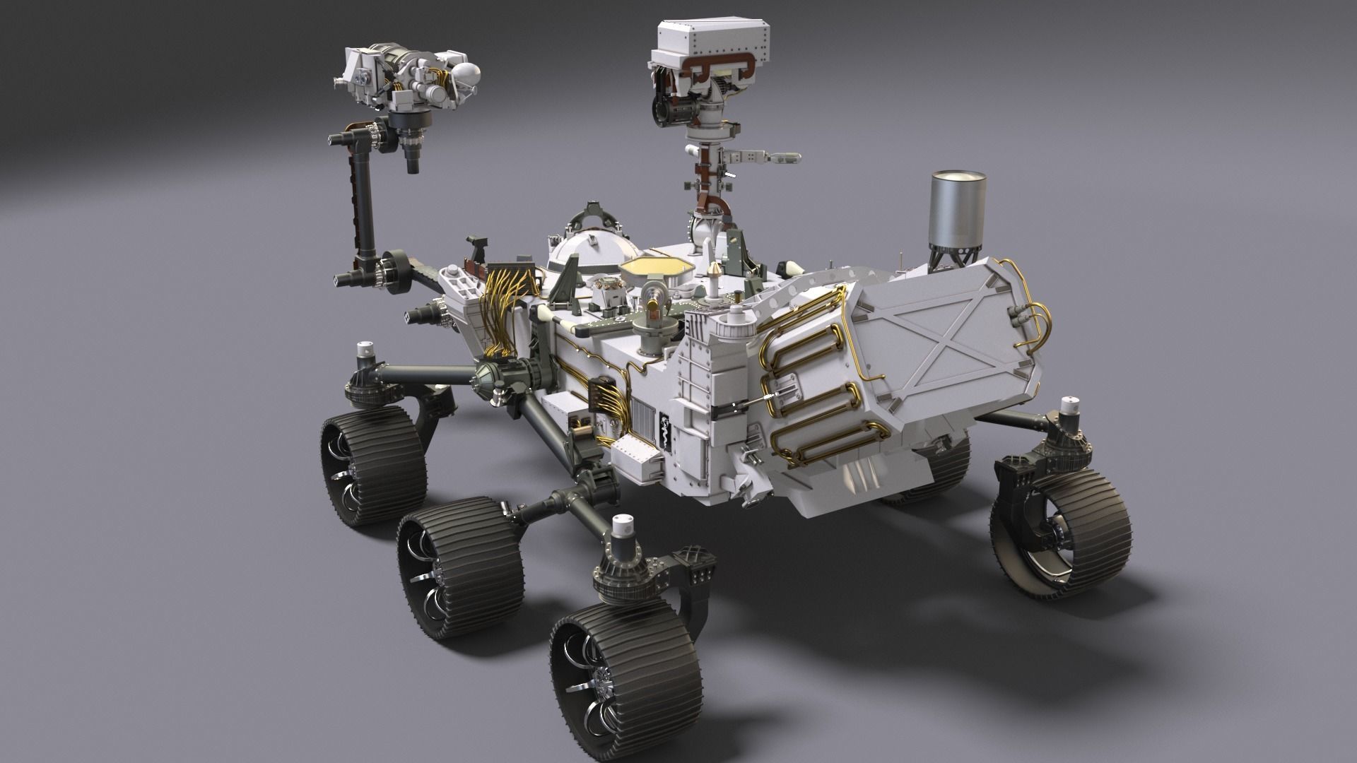 Perseverance Mars Rover 3D model rigged | CGTrader