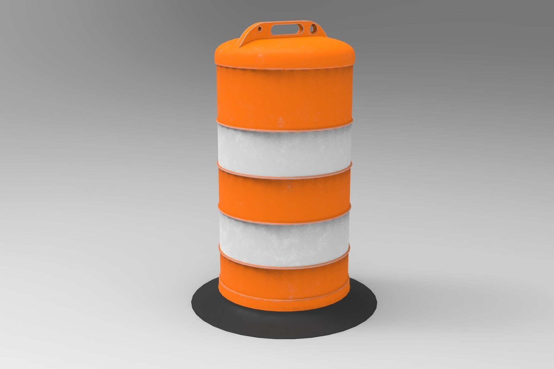 3D model Traffic Cone Barrel VR / AR / lowpoly CGTrader
