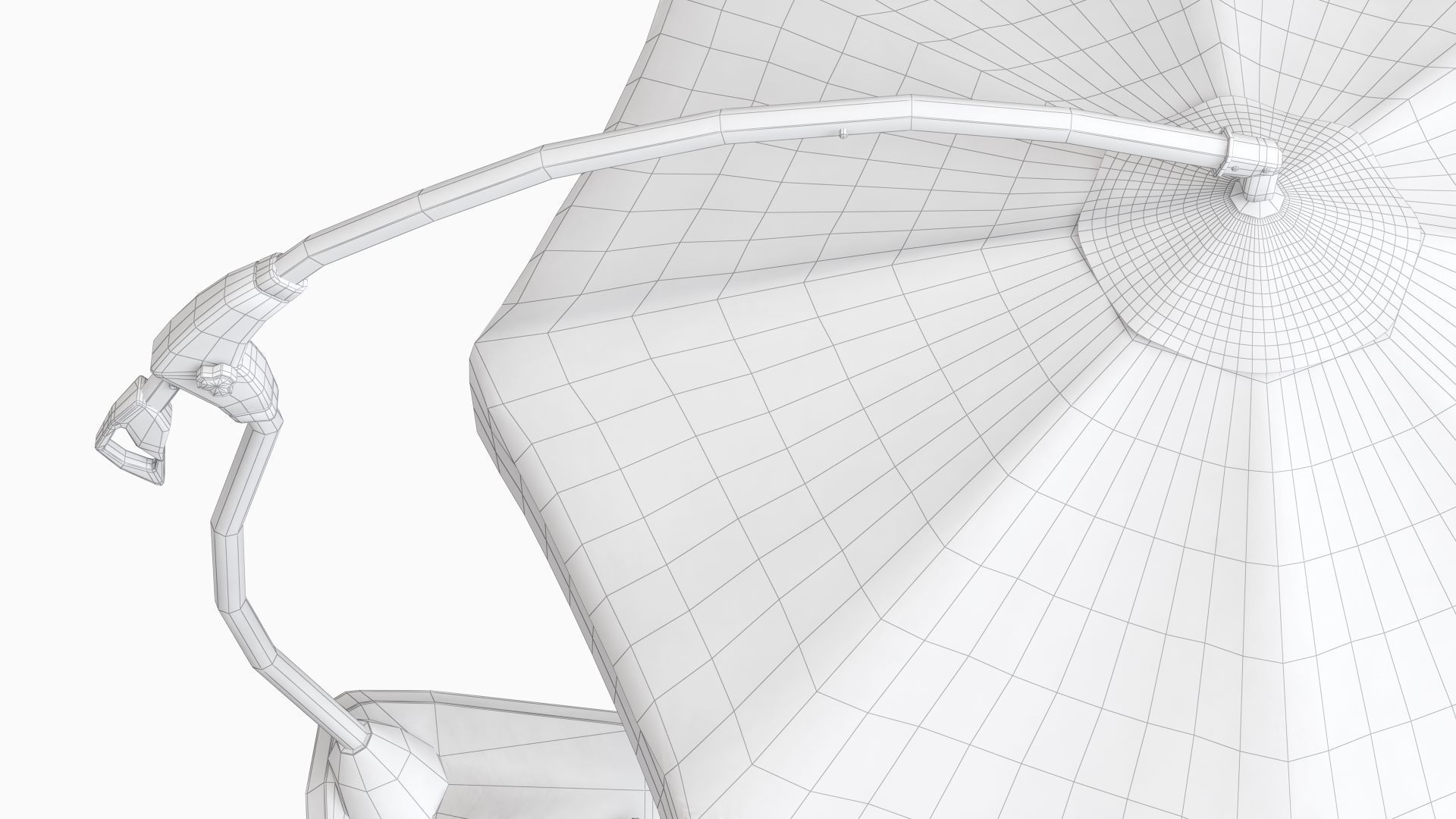 Hanging parasol HAUGESUND D300 black JYSK 3D model CGTrader