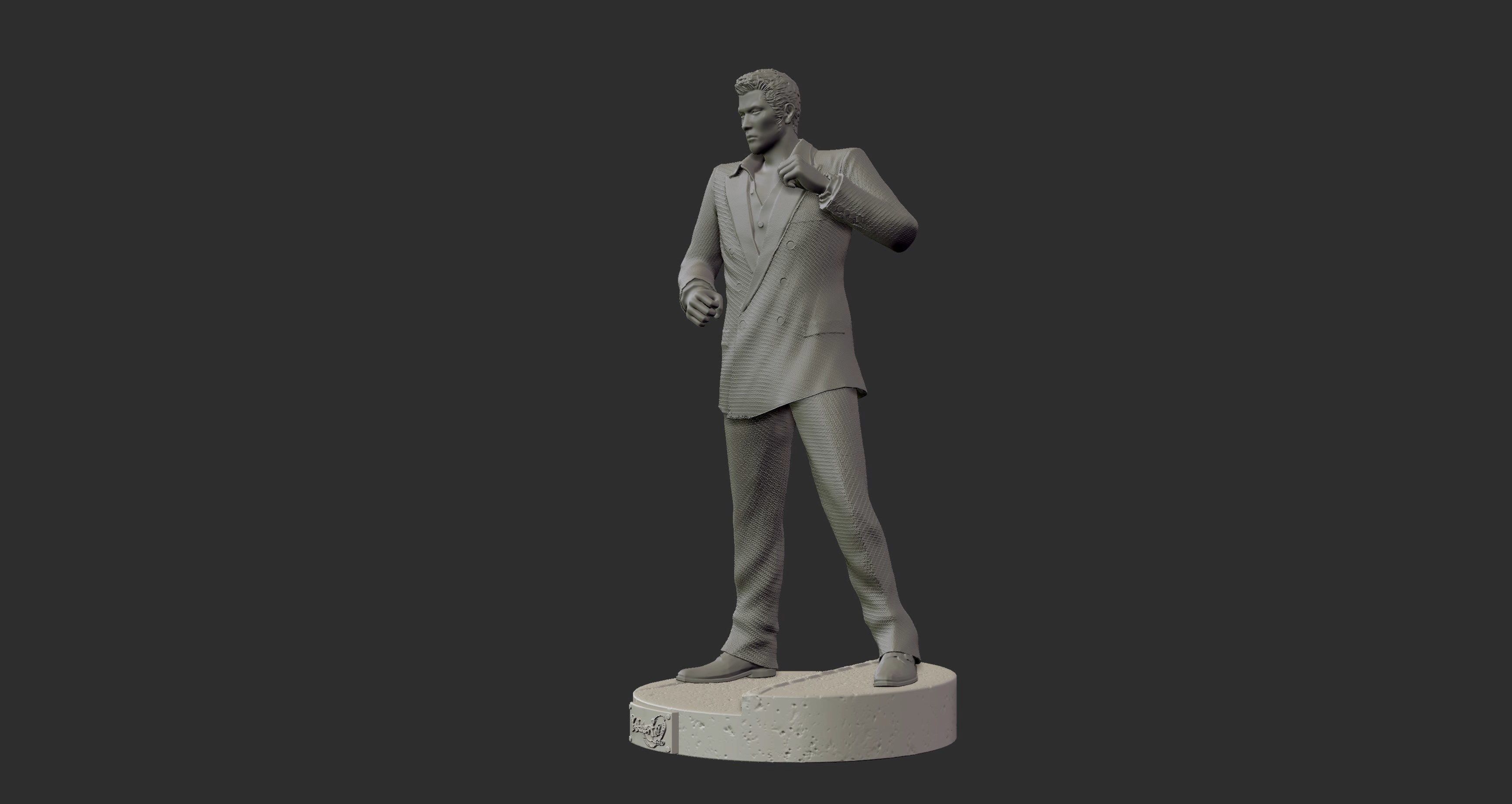 Kiryu Yakuza 0 3d Print figure statue 3D model 3D printable CGTrader