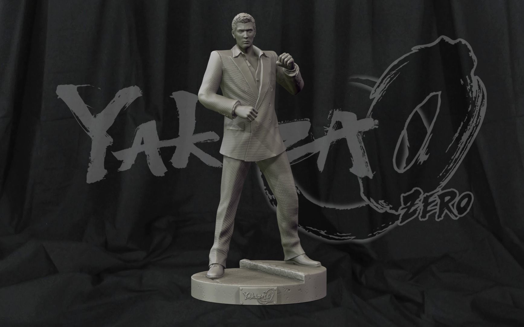 Kiryu Yakuza 0 3d Print figure statue 3D model 3D printable CGTrader