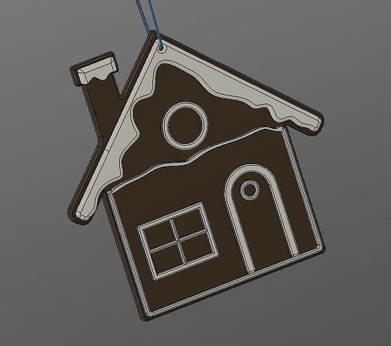 Gingerbread house 3D model 3D printable | CGTrader