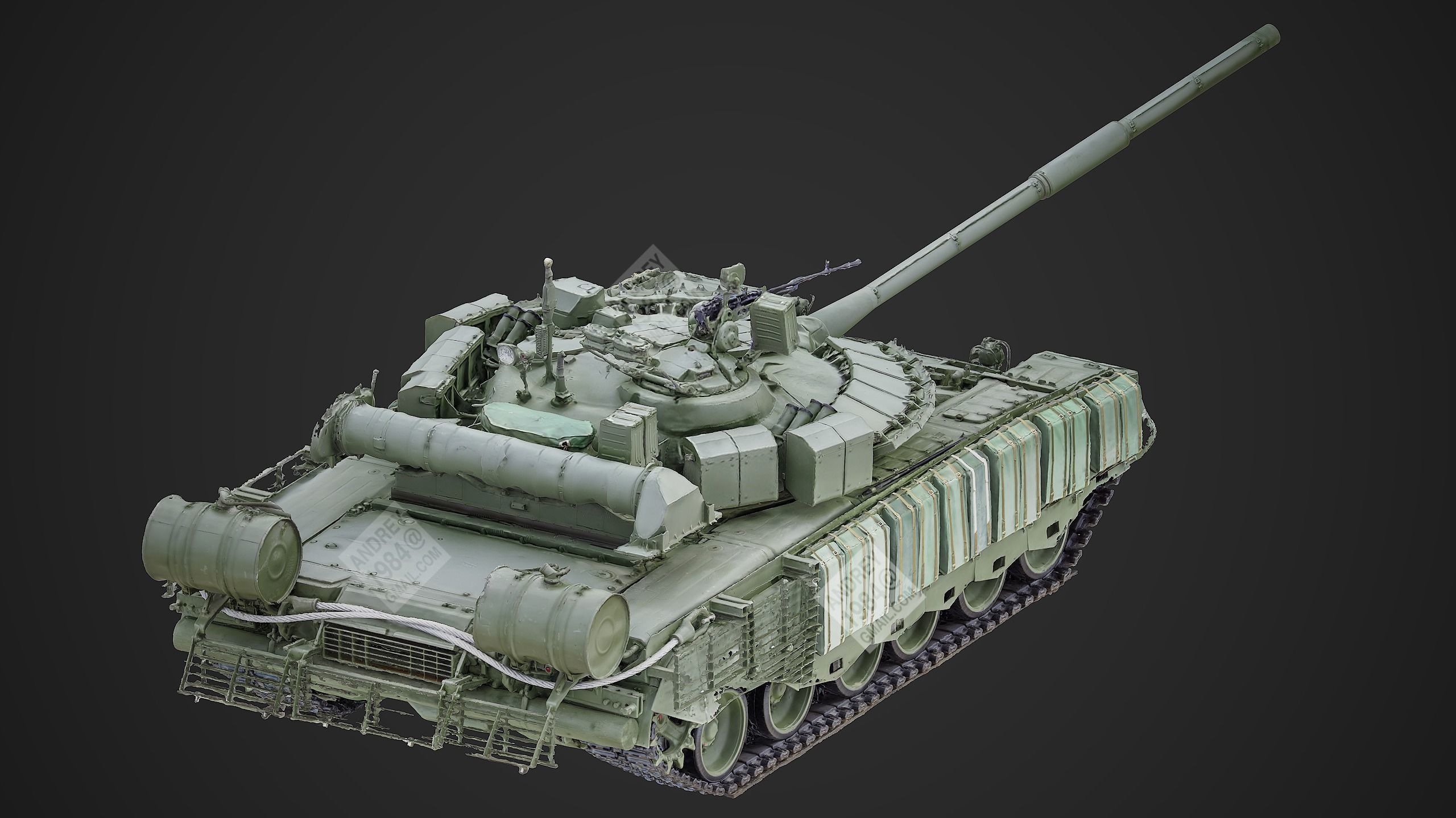 T-80BVM Raw 3D Scan 3D model | CGTrader