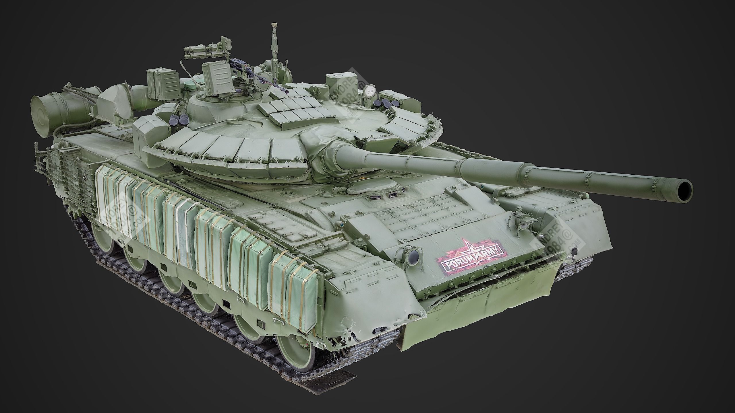 T-80BVM Raw 3D Scan 3D model | CGTrader