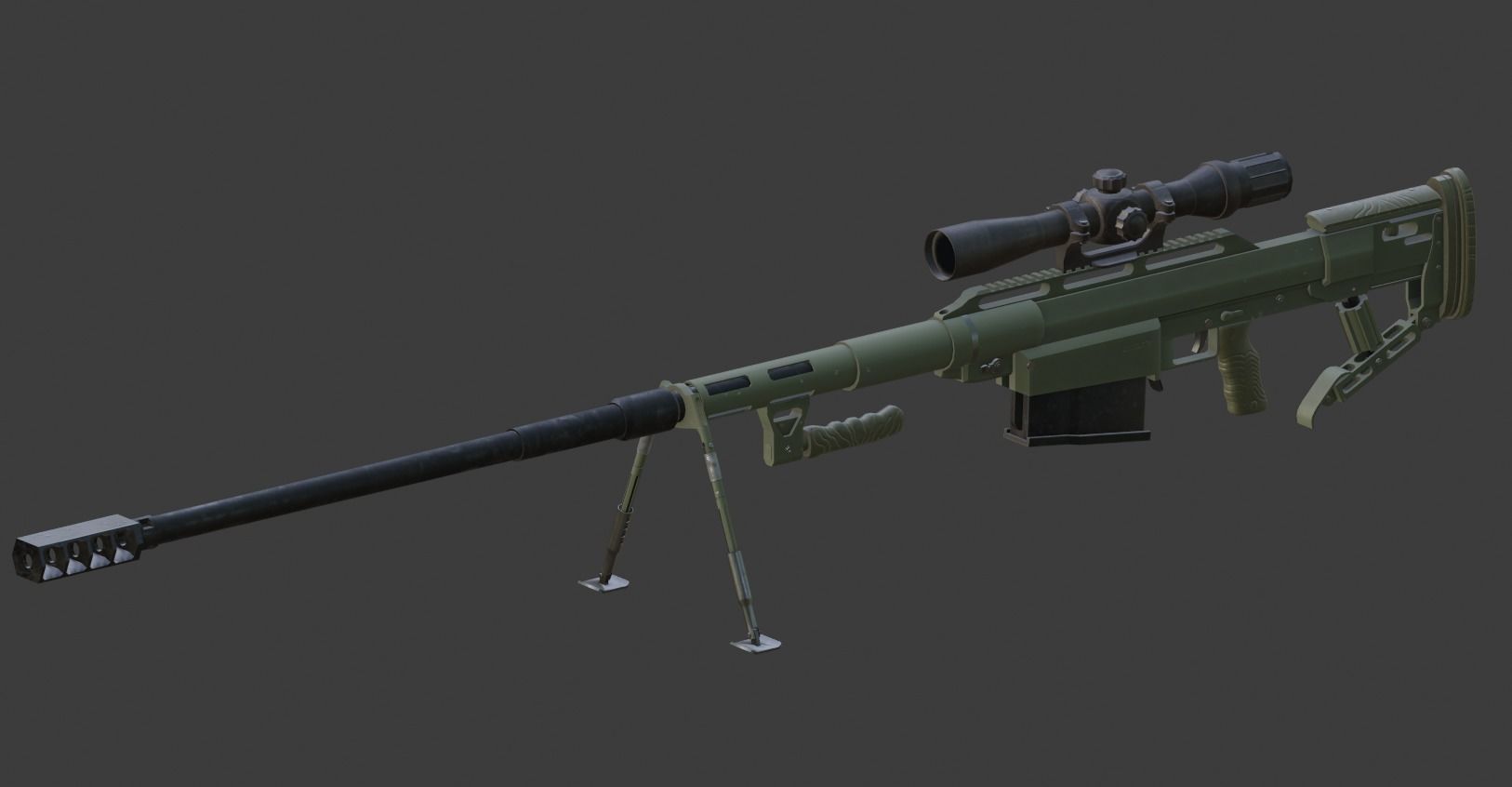 3D model Snipex Alligator Sniper Rifle VR / AR / lowpoly CGTrader