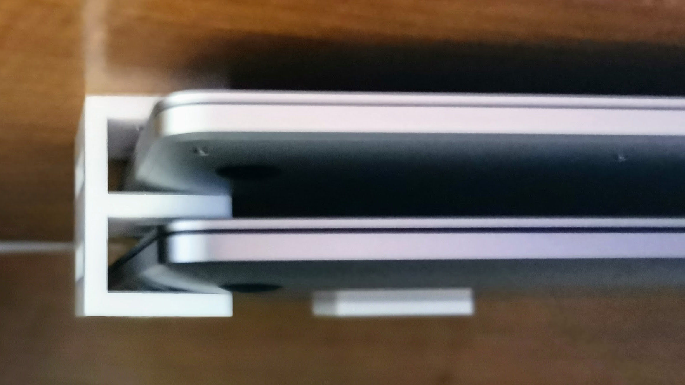 Double Laptop Holder Mount for Desk Under Desk Laptop Stand 3D model