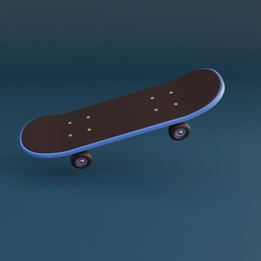 3D model Cartoon skateboard VR / AR / lowpoly CGTrader