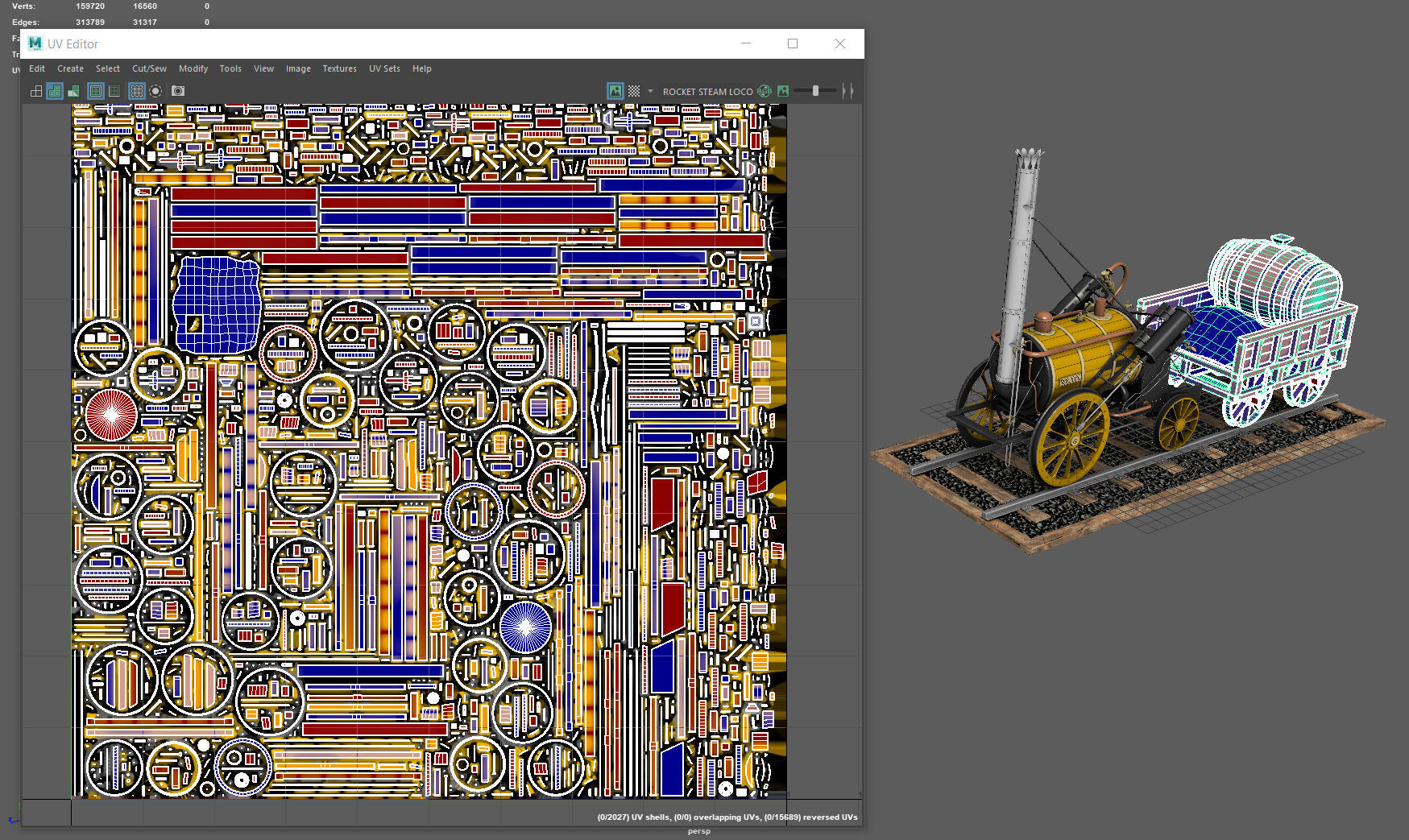 Rocket Steam Locomotive 3D model | CGTrader