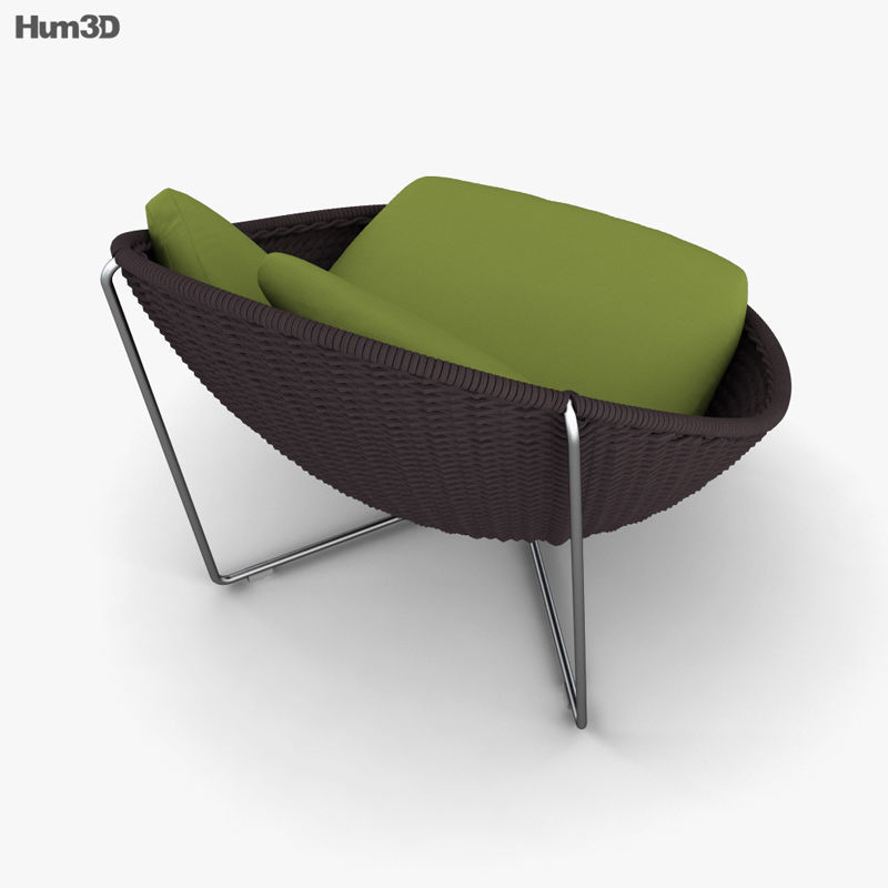 Paola Lenti Nido Armchair 3D model CGTrader