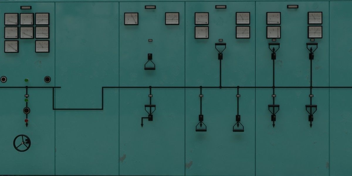 Control Panel Wall 3D model CGTrader