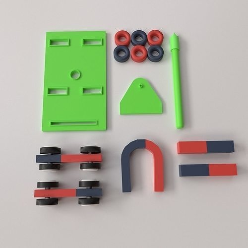 Education Magnet Set 3D model