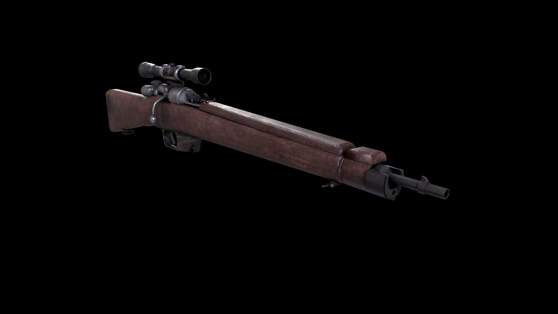 3D model Carcano War Rifle VR / AR / low-poly | CGTrader