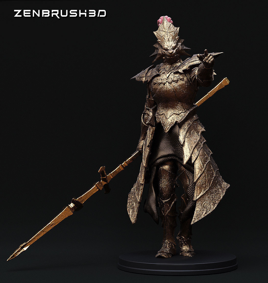 DRAGON SLAYER ORNSTEIN DARKSOUL 3D model 3D printable | CGTrader