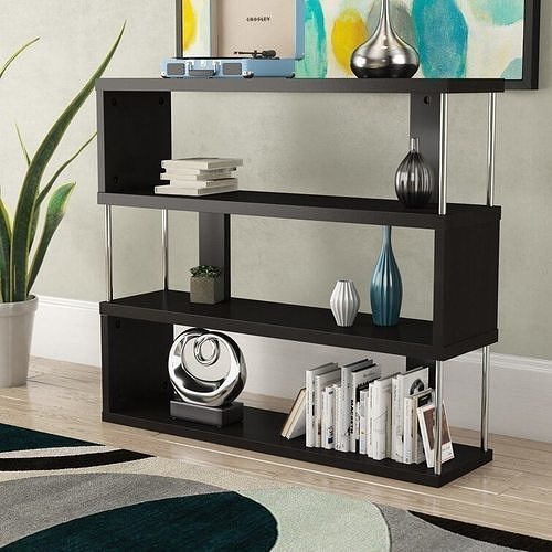 Haffey Engineered Wood Geometric Bookcase 3D model CGTrader