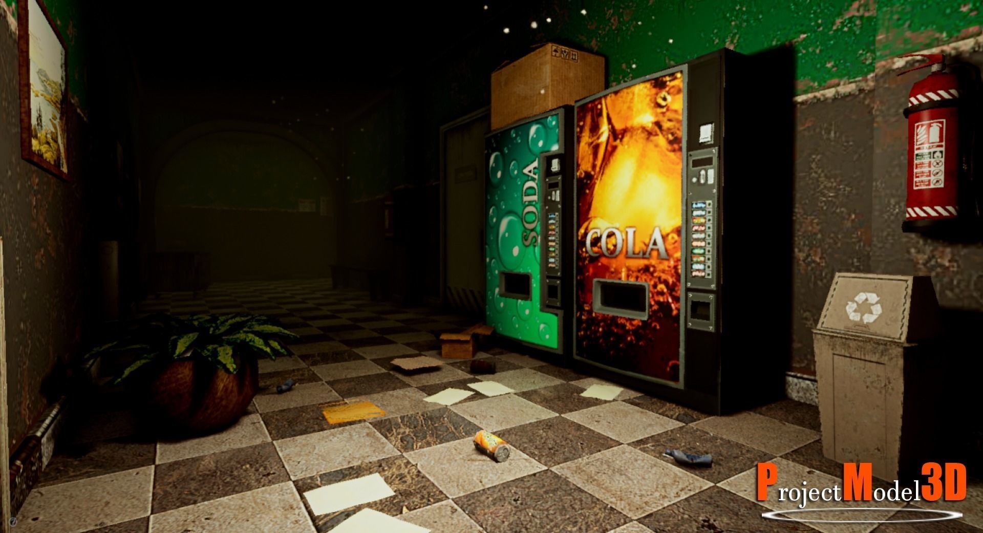 3D model UE4 Build modular package Mobile devicesVersion 001 VR / AR