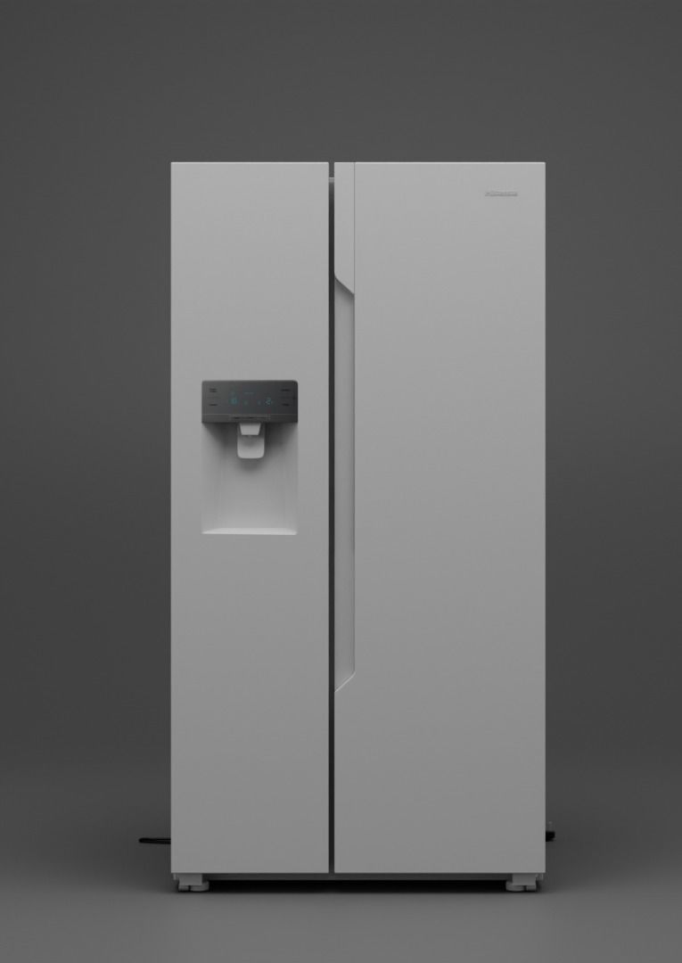 Fridge Hisense 514L side by side fridge with water dispenser 3D model
