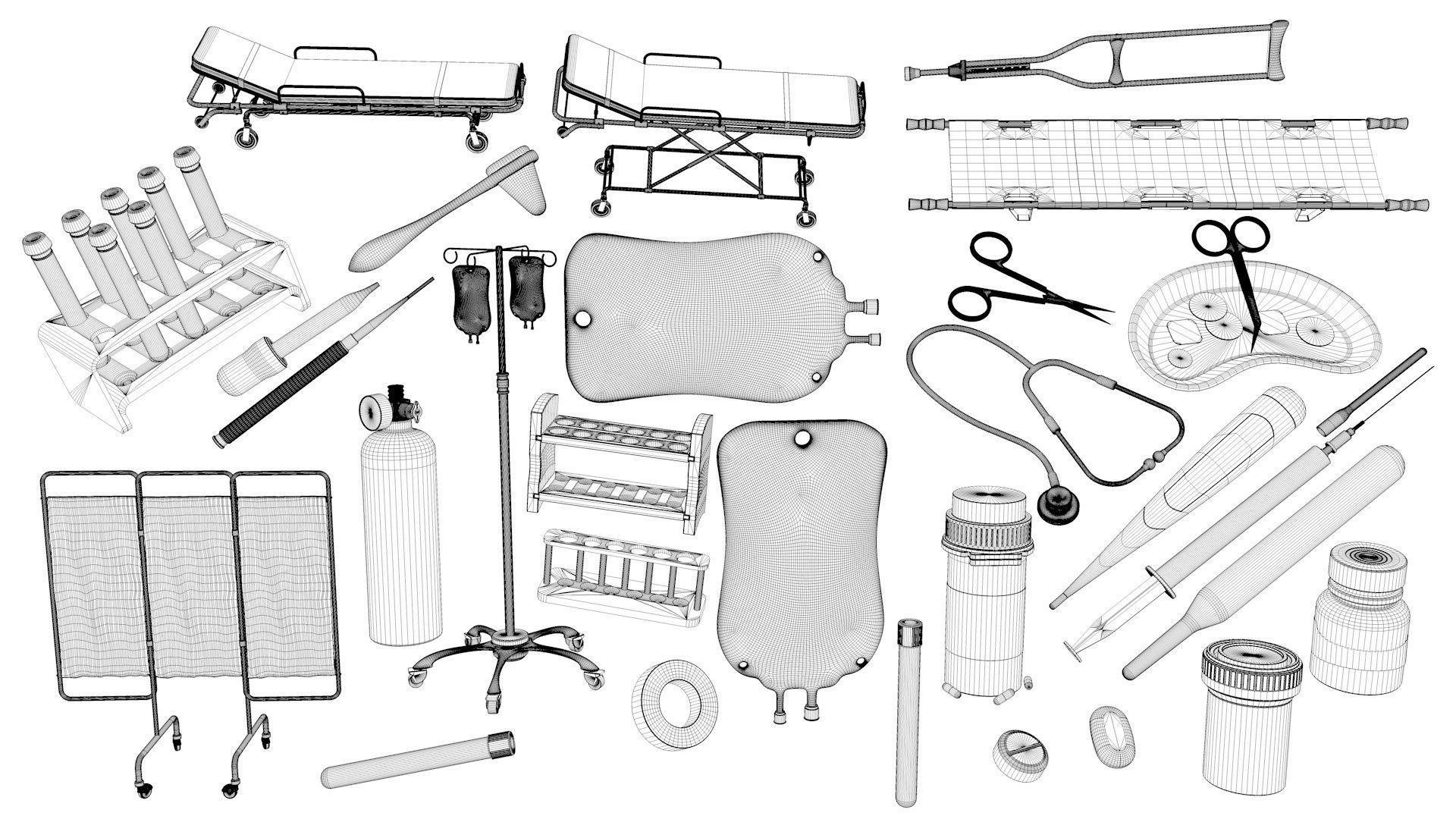 Medical Collection 3D model CGTrader