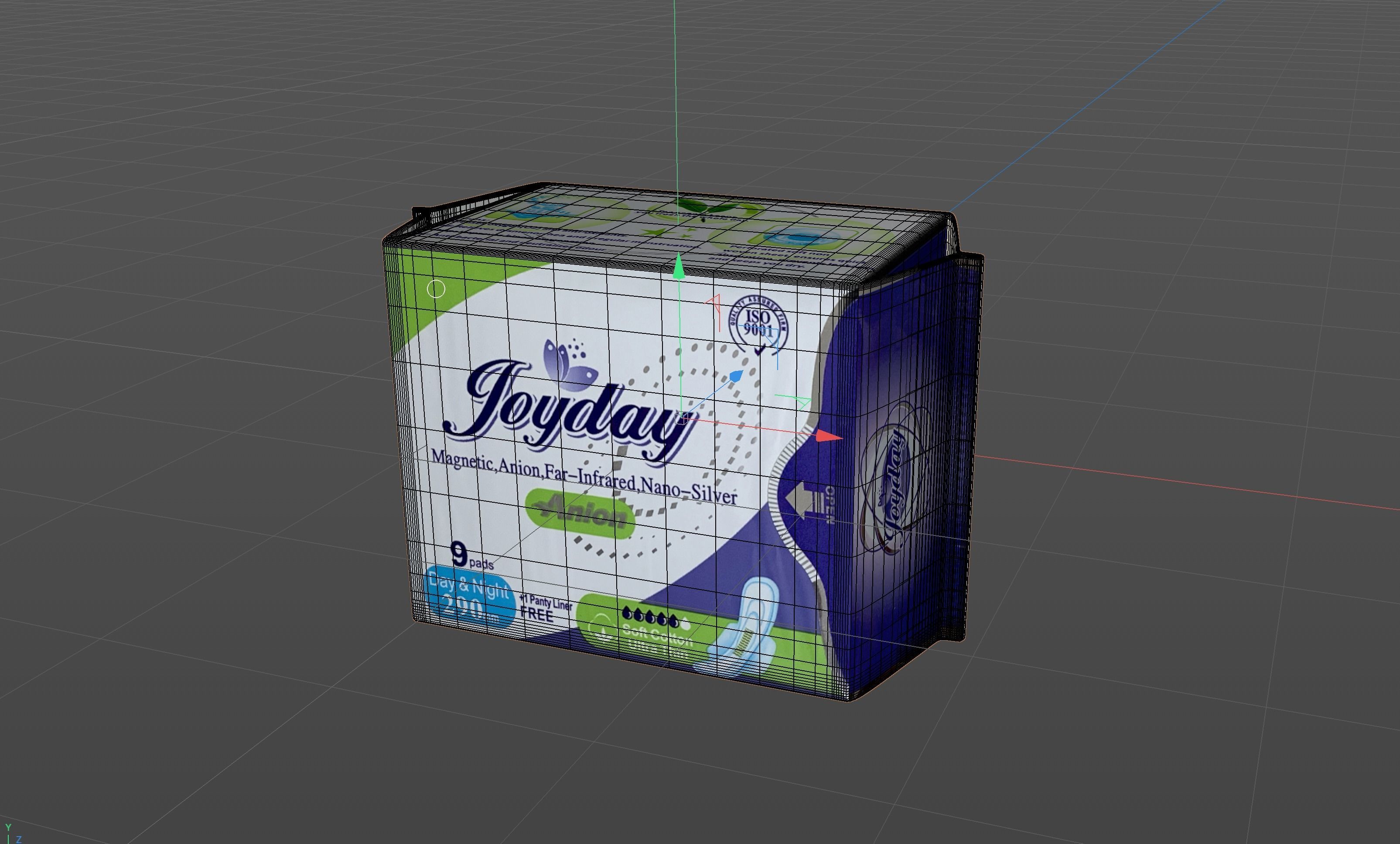 JOY DAY SANITARY PAD GREEN 3D model CGTrader