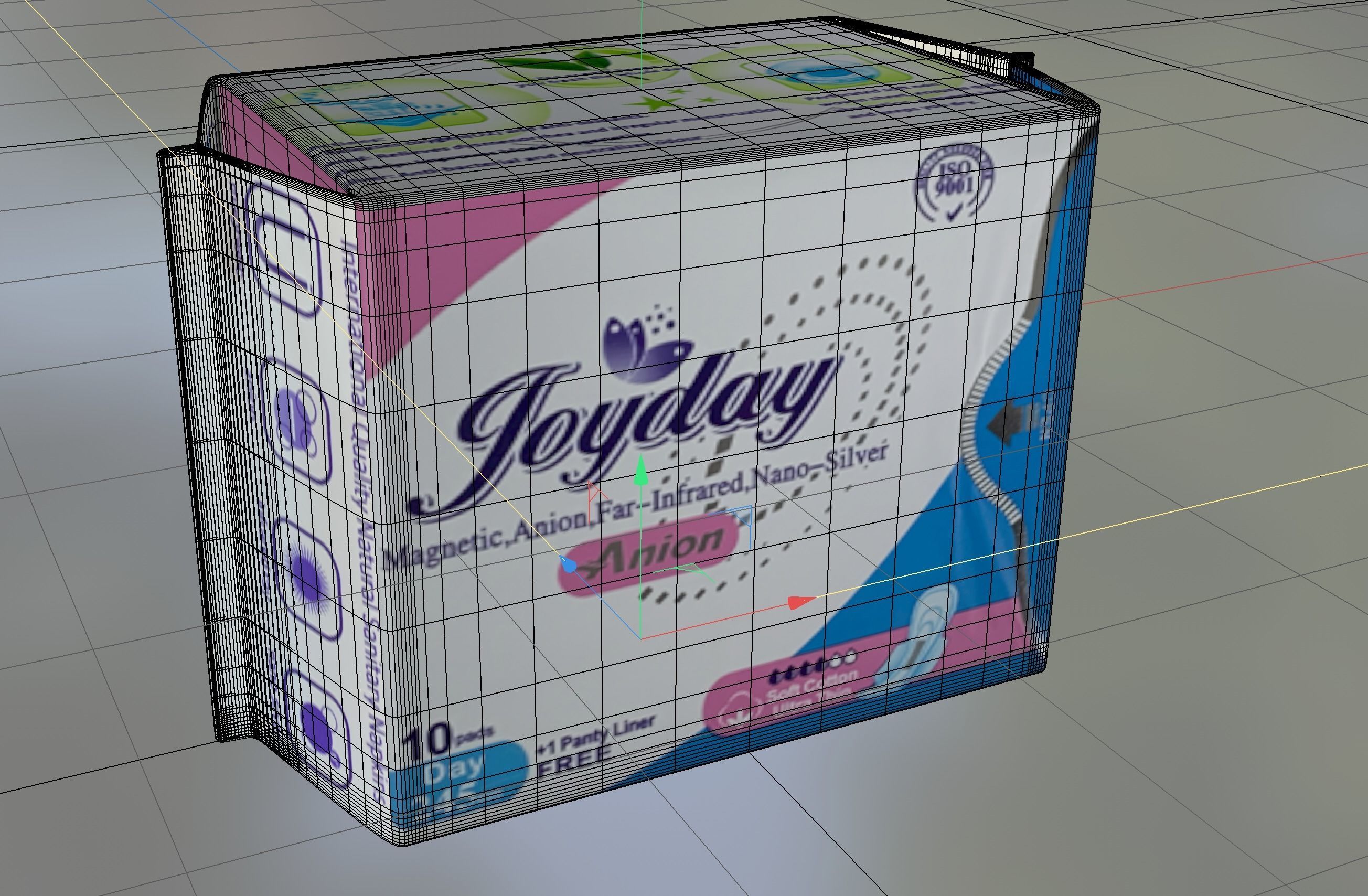JOY DAY SANITARY PAD BLUE 3D model CGTrader