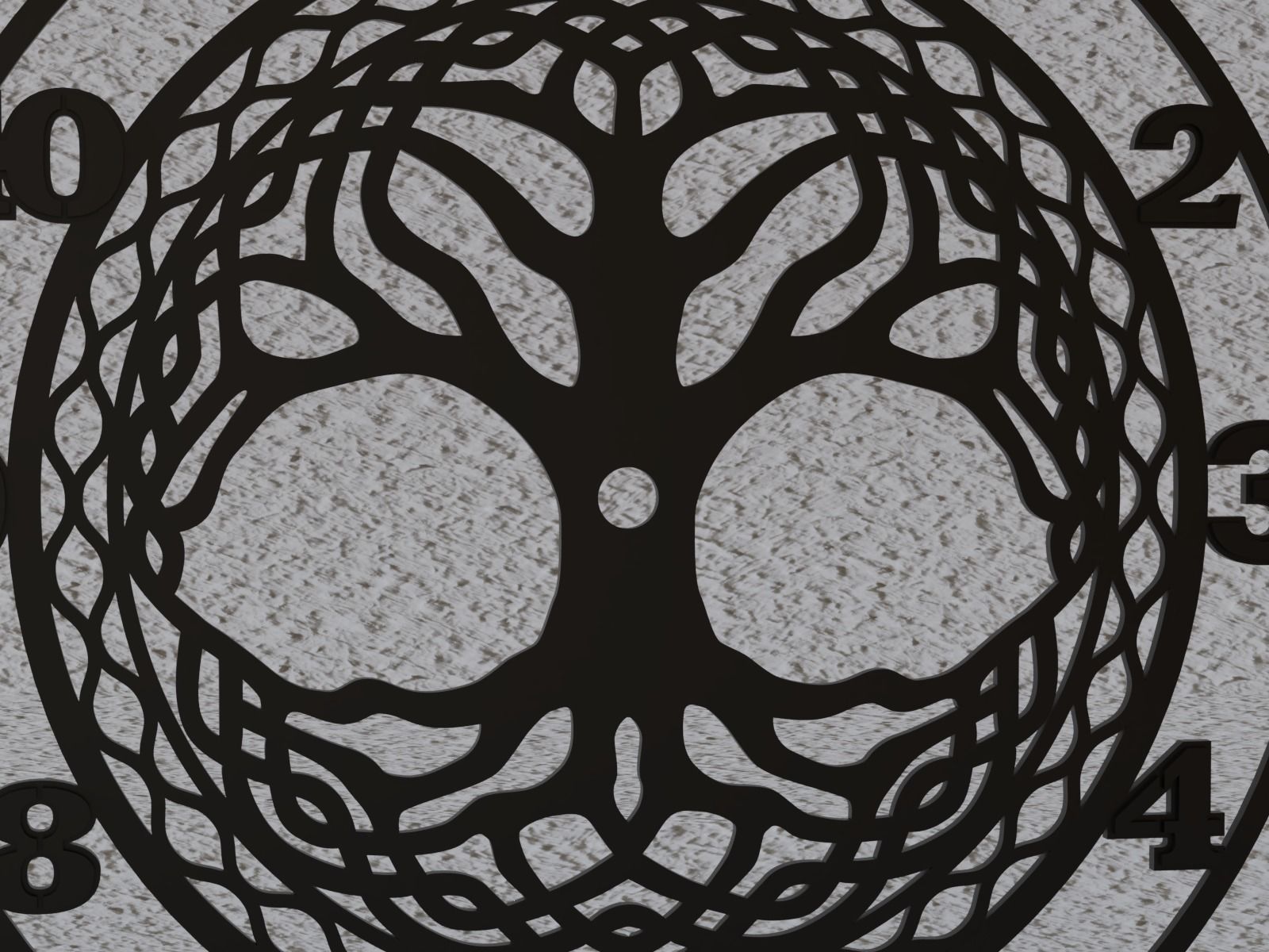 tree of life wall clock 3D model 3D printable | CGTrader