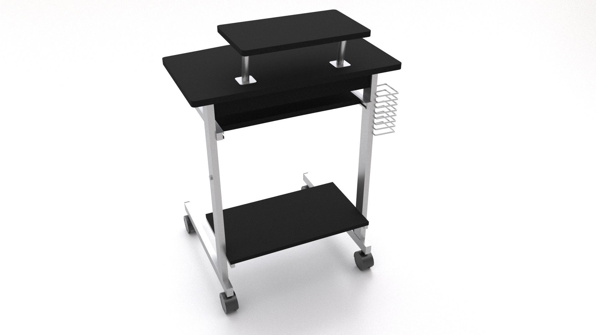 3D Medical Station Cart 3D model rigged CGTrader